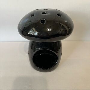 Vintage Van Briggle Black Mushroom Incense Burner